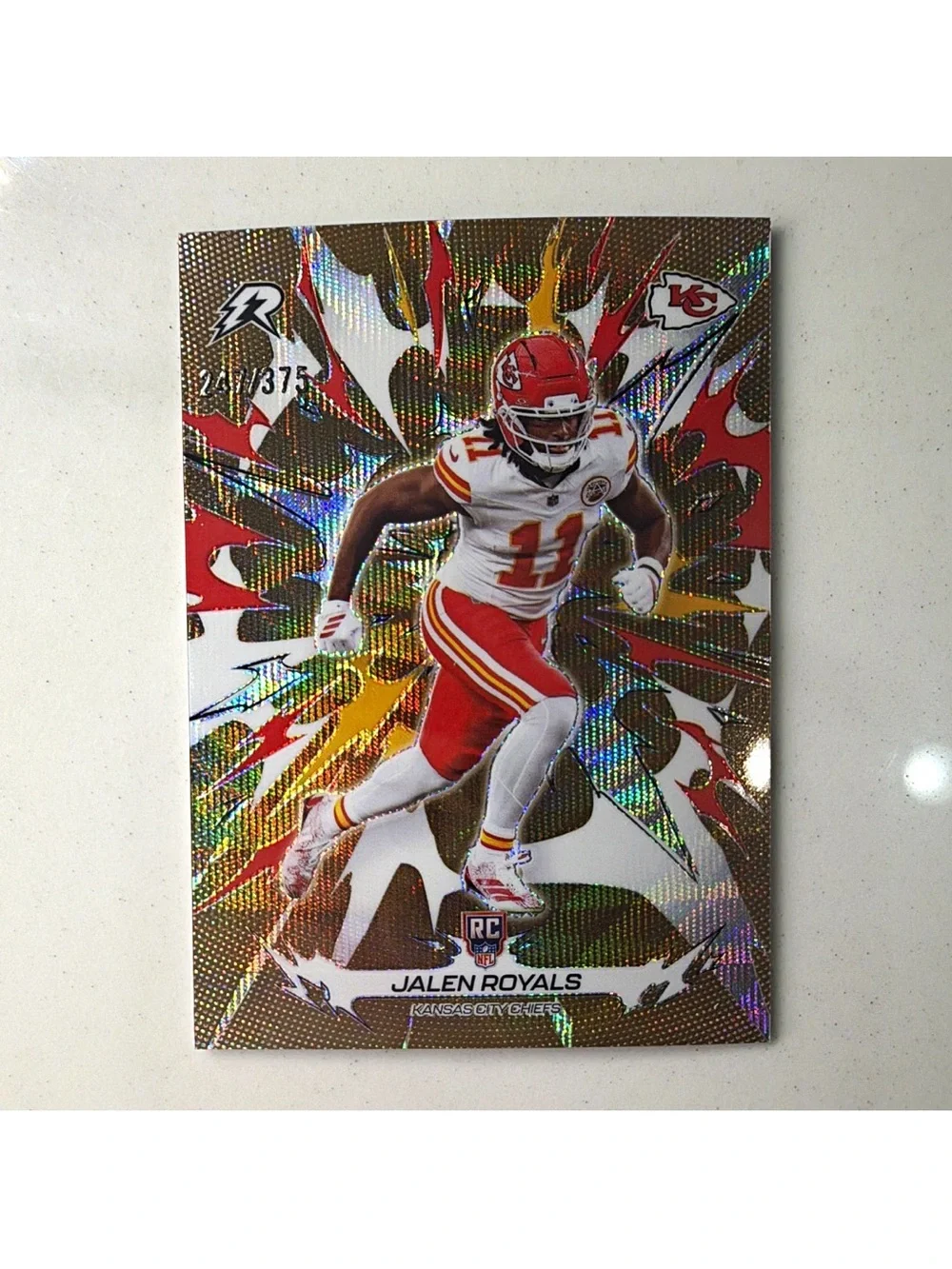 Topps Jalen Royals Holographic Red & White Chiefs Rookie Card